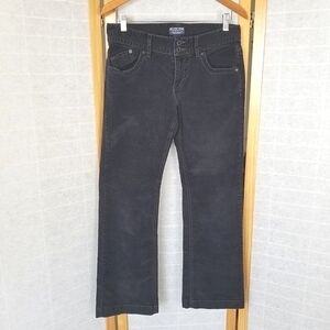 Women's Polo Jeans Corduroy Pants Black Mid-Rise Zip Fly Bootcut Size 6